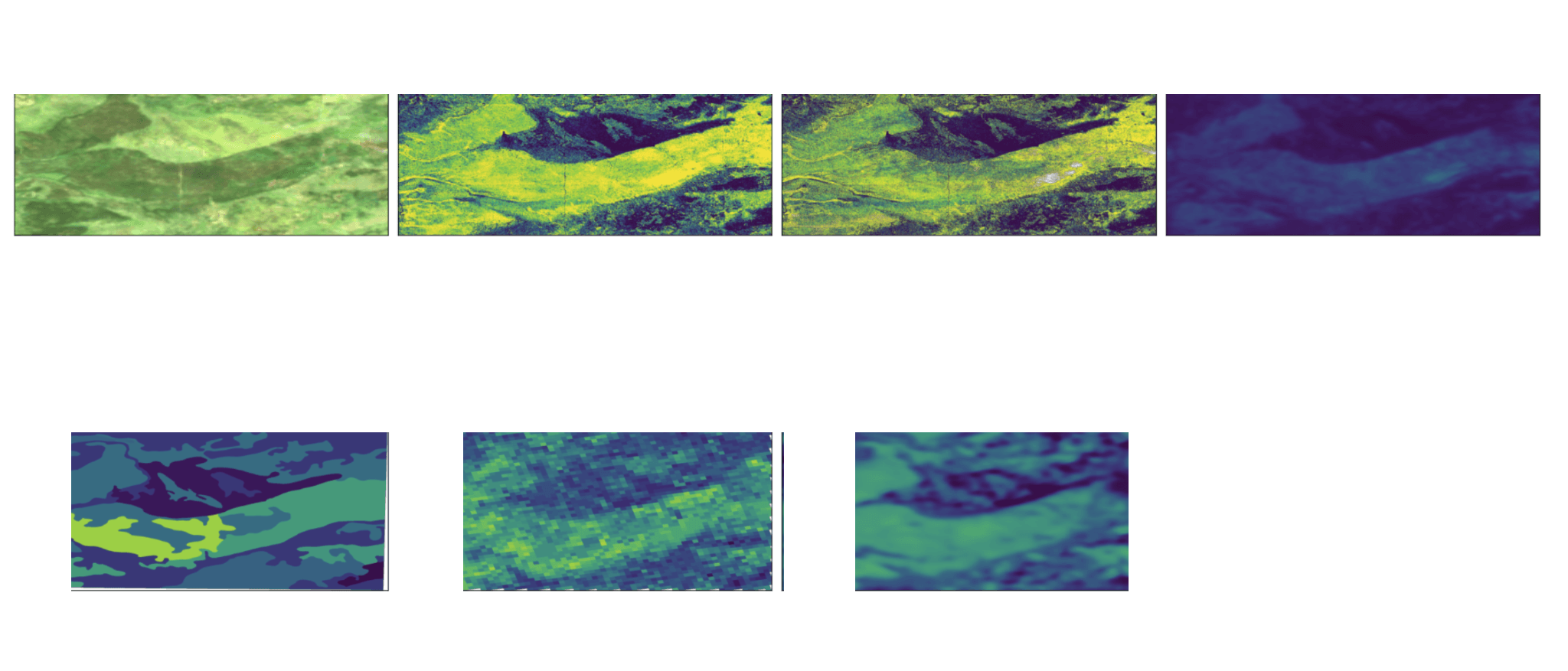 External validation comparison between RGB imagery, NFI, SCANFI, U-Net, and other products.